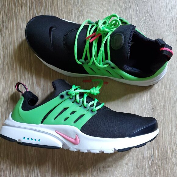 Nike Kids Sneakers in Black, Green, and Pink - Picture 6 of 11